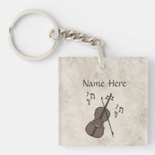 Espresso Violino-Violin created with coffee beans- Key Ring