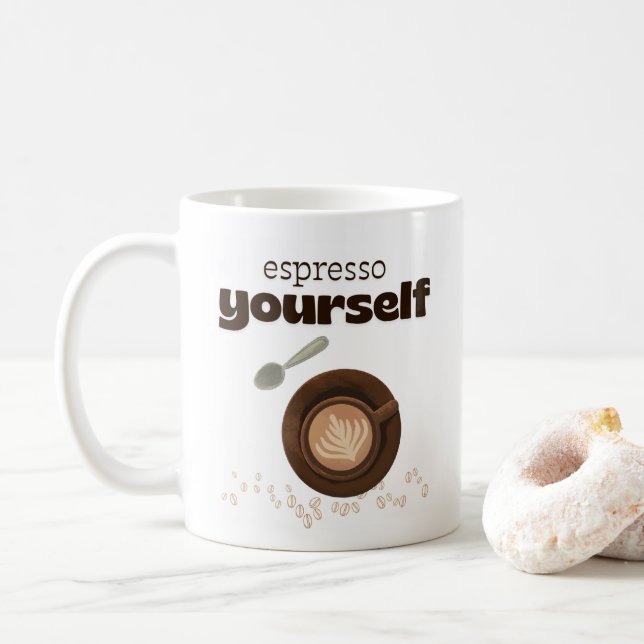 Espresso Yourself 325ml Coffee Mug (With Donut)