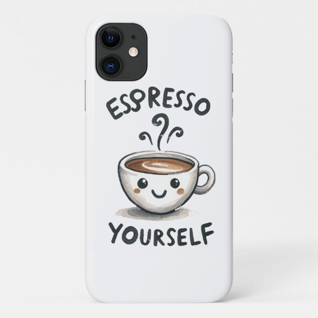 Espresso Yourself coffee Case-Mate iPhone Case (Back)