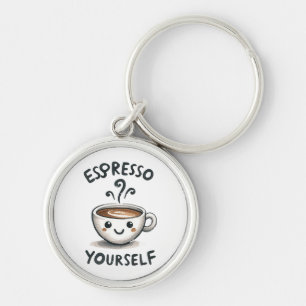Espresso Yourself coffee Key Ring