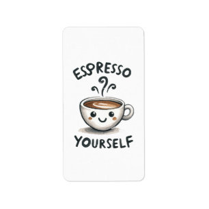 Espresso Yourself coffee Label