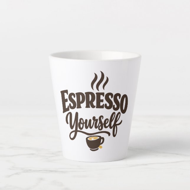 Espresso Yourself Coffee Latte Mug (Front)