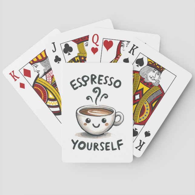 Espresso Yourself coffee Playing Cards (Back)