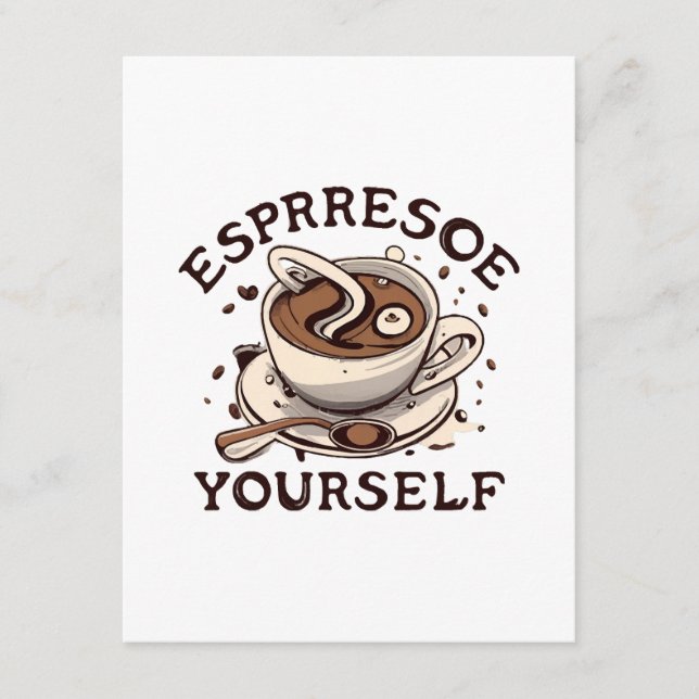 Espresso Yourself Enclosure Card (Front)