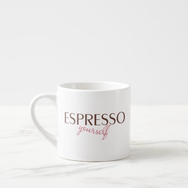 "Espresso yourself" espresso mug (Left)