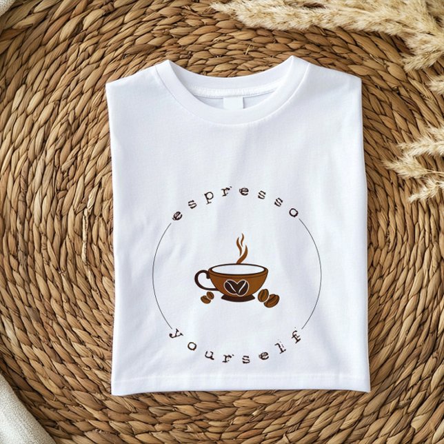 Espresso Yourself | Flowy Boho Coffee Shirt (Creator Uploaded)