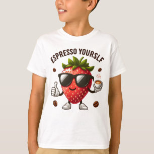 Espresso Yourself to the Max –  Strawberry Coffee T-Shirt