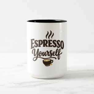 Espresso Yourself  Two-Tone Coffee Mug