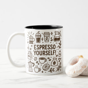 Espresso Yourself! Two-Tone Coffee Mug