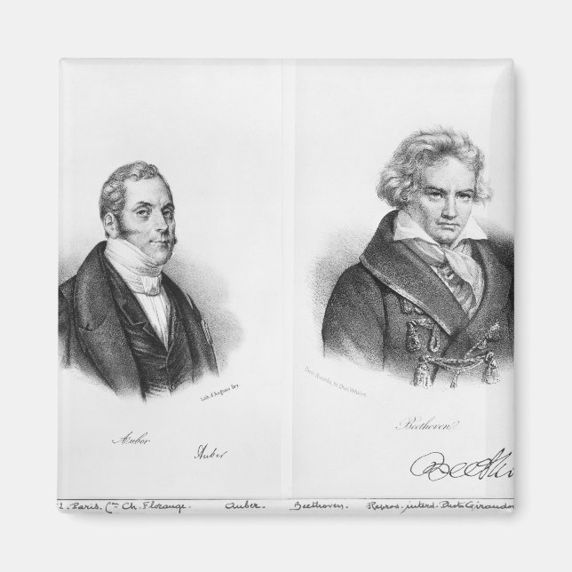 Esprit Auber  and Ludwig van Beethoven Magnet (Front)