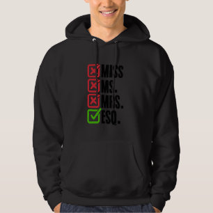 Esq Law School Student Future Lawyer Attorney Law Hoodie