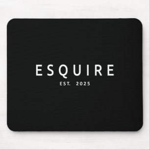 Esquire Est. 2025 Attorney Lawyer Law School Gradu Mouse Pad