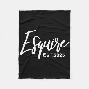 Esquire Est 2025 Future Lawyers Law Student Gradua Fleece Blanket