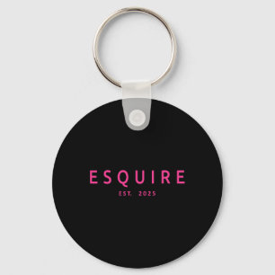 Esquire Est 2025 Women Lawyer Attorney Law School Key Ring
