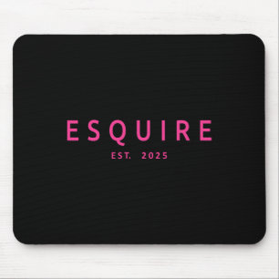 Esquire Est 2025 Women Lawyer Attorney Law School Mouse Pad