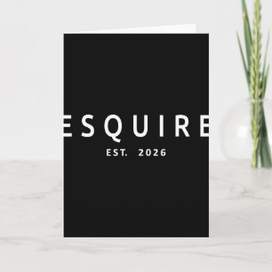 Esquire Est. 2026 Attorney Lawyer Law School Gradu Card