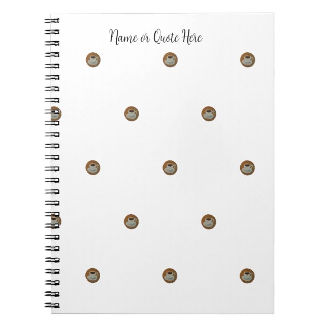 Esresso Coffee Spiral Photo Notebook (Front)