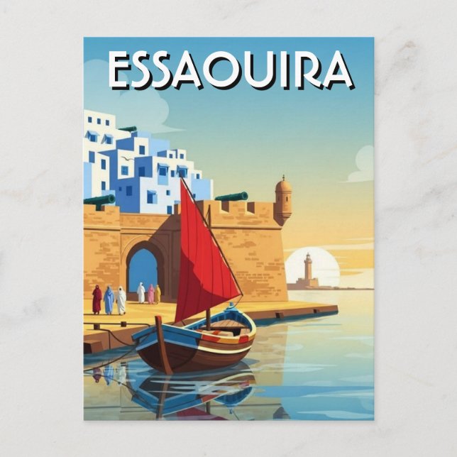 Essaouira Morocco Travel Postcard (Front)