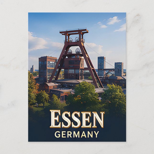 ✈️ Essen Germany Travel Gift 🏙️ Postcard (Front)