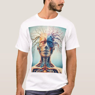 Essence of Being: Artistic Anatomy Fusion T-Shirt