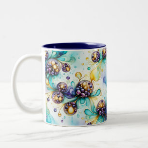 Essence of Blueberry Two-Tone Coffee Mug