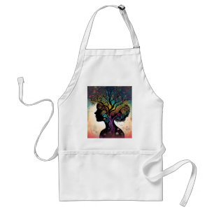 **"Essence of Earth: Abstract Lady Mother Nature"* Standard Apron