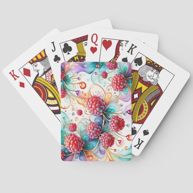 Essence of Raspberry Playing Cards (Back)