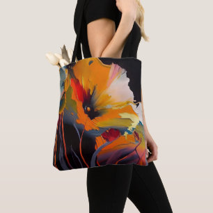 Essence Of The Garden – Abstract Floral Expression Tote Bag