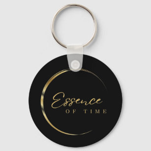 Essence of Time Button Key Ring