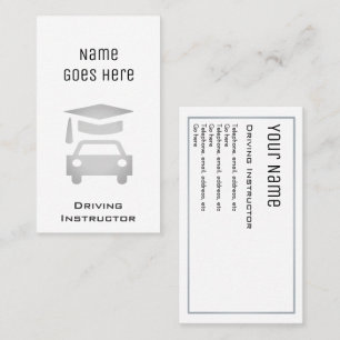 "Essential" Driving Instructor Business Cards