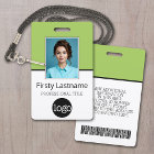 Essential Employee - Photo, Bar Code, Logo, Name
