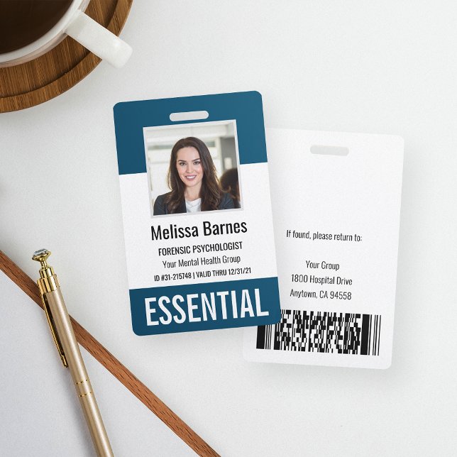 Essential Employee Photo ID Security ID Badge (Creator Uploaded)