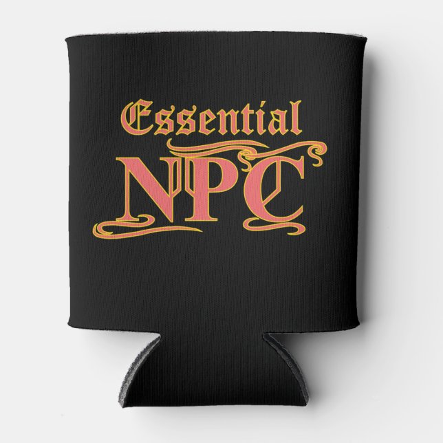 Essential NPC Do Not Maim Rob or Kill Funny RPG Can Cooler (Front)