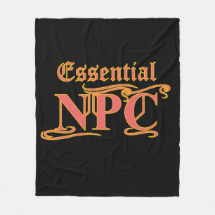 Essential NPC Do Not Maim Rob or Kill Funny RPG Fleece Blanket