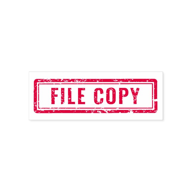 Essential Office 'File Copy' Rubber Stamp (Design)