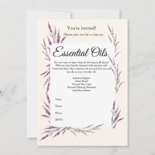 Essential Oil Class Invitation