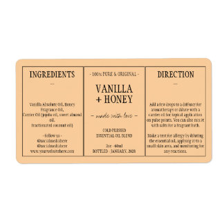 Essential Oil Cosmetic Bottle Wrap