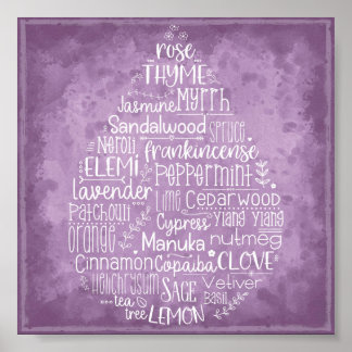 Essential Oil Drop Poster
