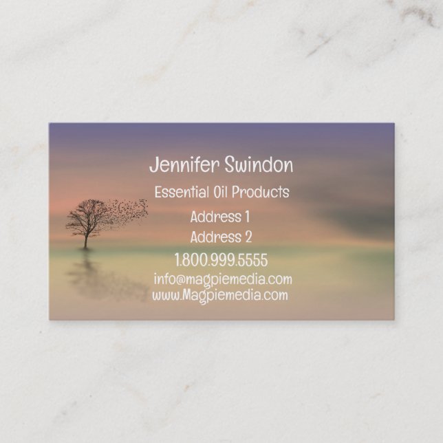 Essential Oil Products Custom Business Card (Front)