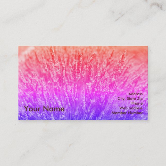 Essential Oil Rainbow Business Card (Front)