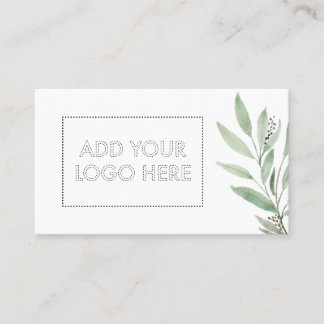 Essential Oils add custom logo green flower beauty Business Card
