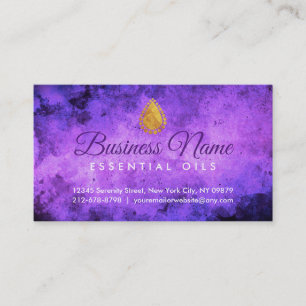 Essential Oils Business Cards