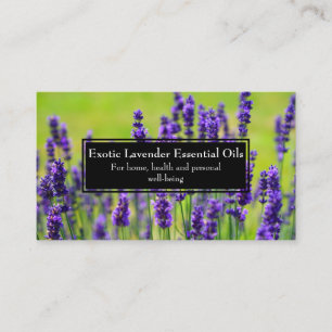 Essential Oils Business Wellness Holistic Lavender Card