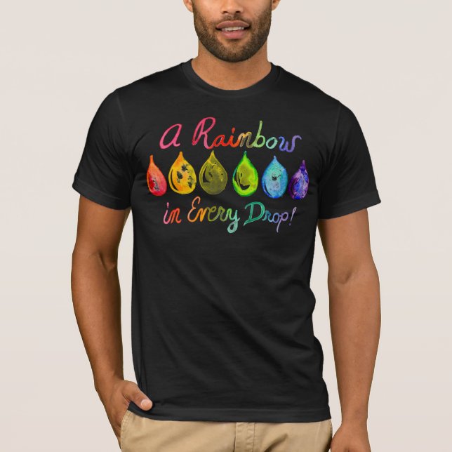 Essential Oils LGBT Pride Rainbow shirt dark (Front)