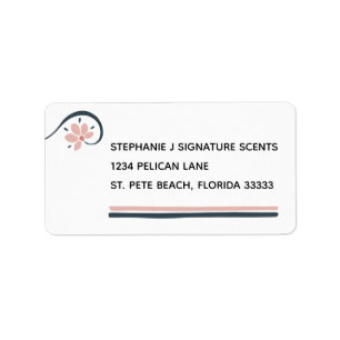 Essential Oils Personalised Return Address Label