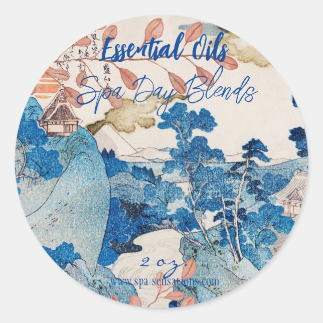 Essential Oils Personalised Sticker (Front)