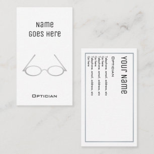 "Essential" Optician Business Cards