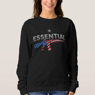 Essential Pro Gun Pro 2nd Amendment Ar15 American Sweatshirt