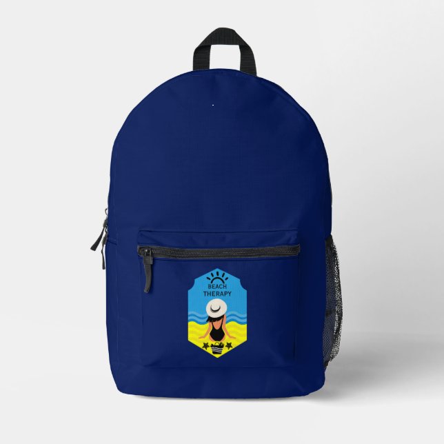 Essential Summer Beach  Printed Backpack (Front)