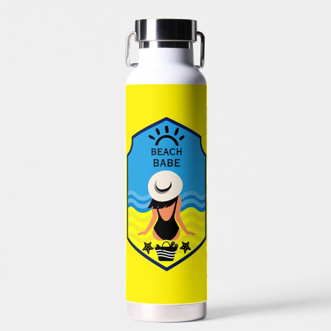 Essential Summer Beach  Water Bottle (Front)